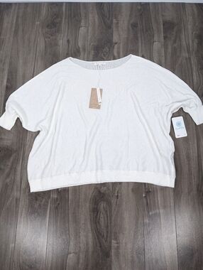 DKR Company Shirt Linen Blend Off White Cream Lightweight Summer Small